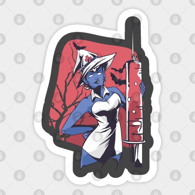 Witch Nurse Sticker by MimicGaming